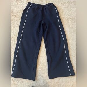 Edikted Navy with White Stripe Sweatpants, Women’s Size M